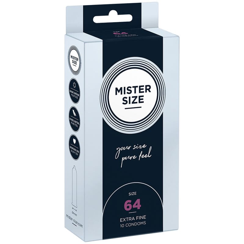 Mister Size – Condoms Size XXL 64 MM – 10 Units