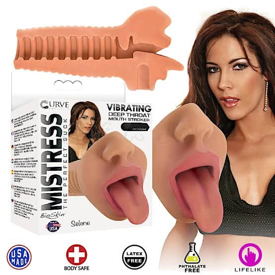 Vibrating Deep Throat Mouth Stroker
