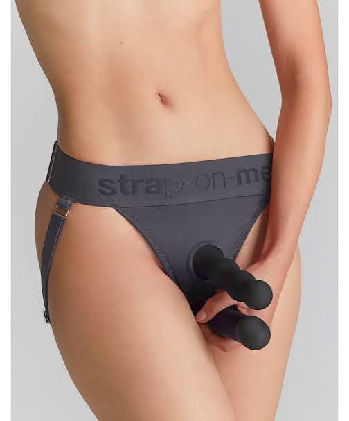 Strap On Me Unique double strap-on thong style