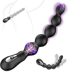 Vibrating Anal Beads Beginner-Friendly Butt Plug, Adult Sex Toy for Men