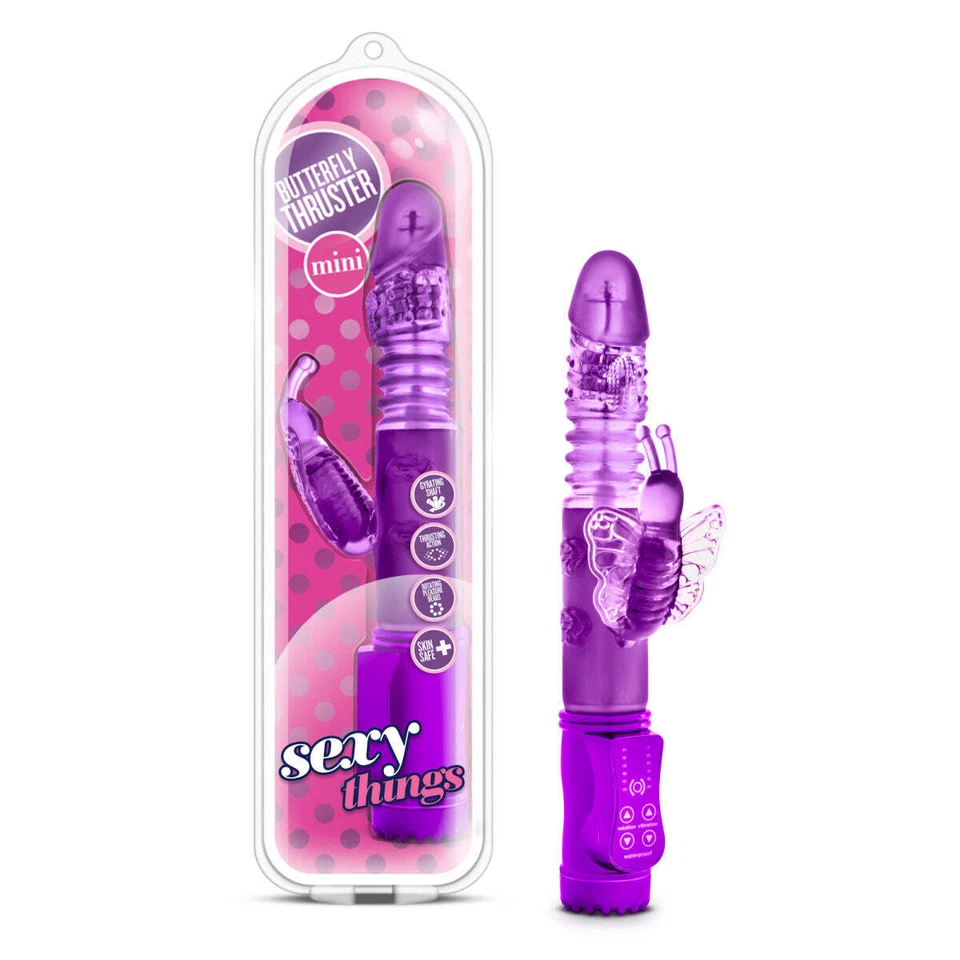 Blush Sexy Things G Spot 3 Speed Rotating BeadsThrusting Mini Rabbit Vibrator