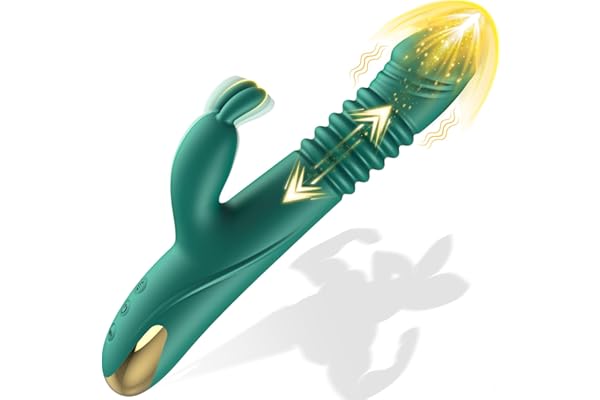 Thrusting Vibrator Rabbit Sex Toy - Vibrators Thrusting Dildo Female Adult Toys, Vibrater Dildos with G Spot & Clitoral Stimulator, Sexual Pleasure Tools for Women, Vibradores Consoladores