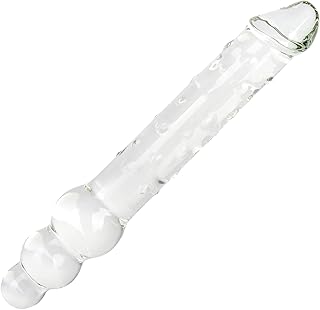 Straight smooth glass dildo