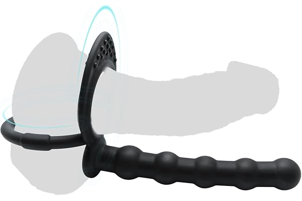 Silicone Anal Plug With Penis Ring,Anal Beads With Cock Ring,Anal Sex Toys,Anal Toys For Men,Women And Beginners,Sex Toy For Vagina,Anal Training For Anal Trainer,Anal Butt For Couples,G Spot Plug Toy
