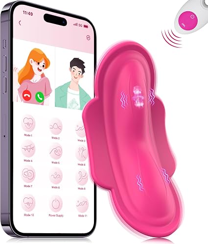 Wearable Panty APP Remote Control Vibrators Adult Sex Toys for Women | Clitoral Mini Egg Bullet Butterfly Vibrator Rose Toy, G Spot Dildo Vagina Stimulator with Tongue Licking Sex Machine